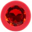 Анальна пробка з червоним кристалом Colorful Joy Jewel Red Plug Small, червона - Фото №2