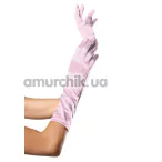 Перчатки Elbow Length Satin Gloves, розовые - Фото №1
