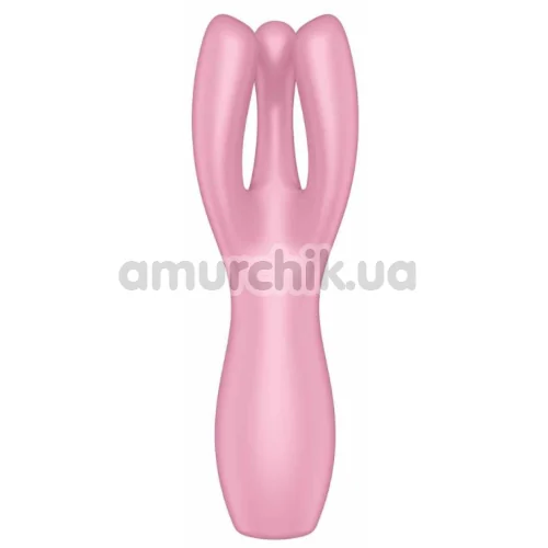 Кліторальний вібратор Satisfyer Threesome 3, рожевий