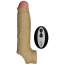 Насадка на пеніс з вібрацією Shaft Vibrating Sheath Model F Size 2, світло-коричнева - Фото №1