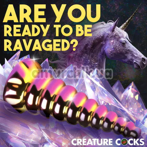Фаллоимитатор Creature Cocks Twilight, розово-желтый