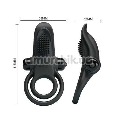 Віброкільце Pretty Love Vibrant Penis Ring 210203, чорне