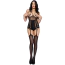 Комбінезон Music Legs Shredded Peek A Boo Suspender Bodystocking, чорний - Фото №1