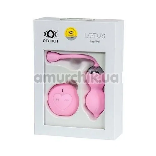 Вагинальные шарики с вибрацией Otouch Lotus, розовые