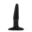 Анальна пробка Basix Rubber Works Mini Butt Plug, чорна - Фото №1