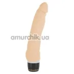 Вібратор Silicone Classic Slim, тілесний - Фото №1