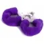 Наручники Roomfun Furry Cuffs, фиолетовые - Фото №4