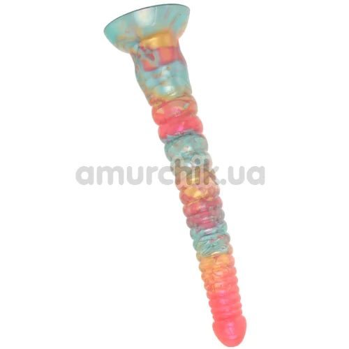 Фаллоимитатор Colours Stacked 9, красно-золотой