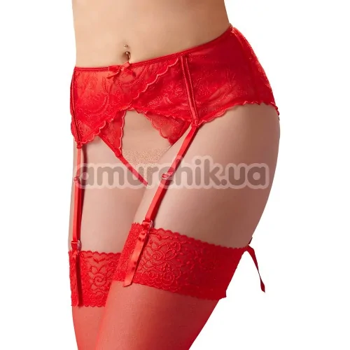 Пояс для чулок Basic Suspender Belt, красный