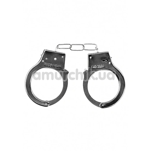 Наручники Ouch! Beginner's Handcuffs, серебристые - Фото №1