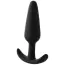 Анальна пробка Fantasstic Smooth Anal Plug Medium, чорна - Фото №2