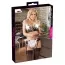 Костюм офіціантки Cottelli Collection Costumes 2470713 чорно-білий: бюстгальтер+ пояс для панчох - Фото №7