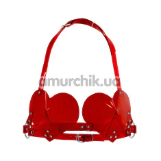 Бюстгальтер Feral Feelings Hearts Bra, прозрачно-красный - Фото №1