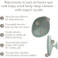 Щітка для тіла Geske Body Brush 4 in 1 Suction Mount, зелена - Фото №8