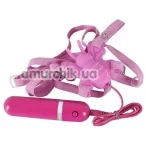 Вібратор-метелик Butterfly Strap - On, рожевий - Фото №1