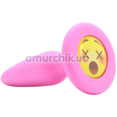 Анальна пробка Mojis WTF, рожева