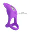 Виброкольцо для члена Pretty Love Vibrant Penis Ring Silas, фиолетовое - Фото №6