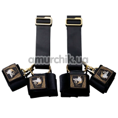 Фіксатори для рук і ніг Upko Bondage Gear-Sling With Cuffs, чорні - Фото №1