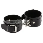 Фиксаторы для ног sLash Leather Standart Leg Cuffs, чёрные - Фото №1