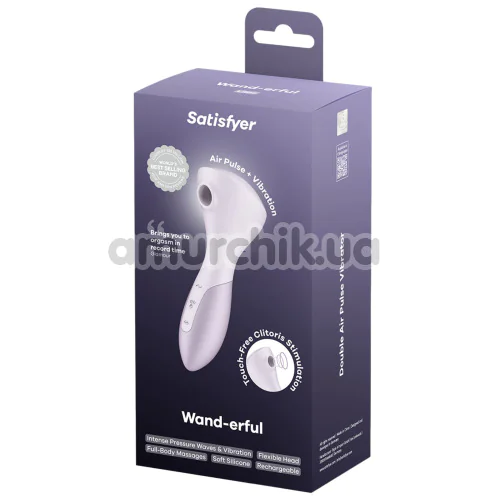 Симулятор орального сексу для жінок з вібрацією Satisfyer Wand-erful, фіолетовий