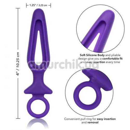 Анальная пробка Booty Call Silicone Groove Probe, фиолетовая