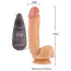 Вібратор Real Touch S Pleasant Dong 8.6 Inch Vibrator, тілесний - Фото №6