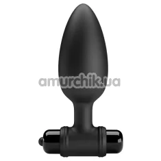 Анальная пробка с вибрацией Pretty Love Vibra Butt Plug II, черная - Фото №1