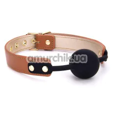 Кляп Blaze Elite Ball Gag, коричневый - Фото №1
