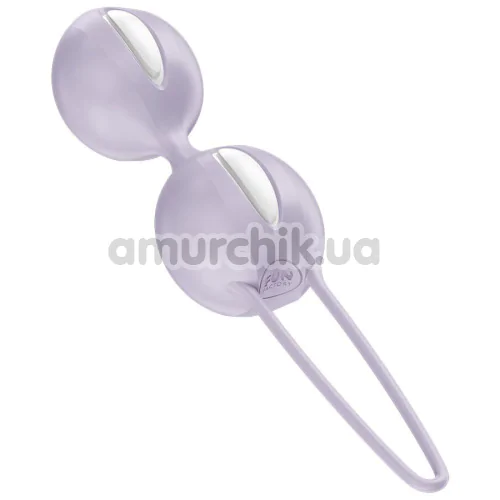 Вагинальные шарики Fun Factory Smartballs Duo, пурпурно-белые