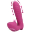 Вибратор с пульсацией и толчками Loveline Thrusting And Tapping Vibrator, розовый - Фото №2