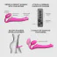 Безремневой страпон с вибрацией Strap-On-Me Vibrating Bendable Strap-On XL, розовый - Фото №4