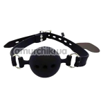 Кляп DS Fetish Mouth Silicone Ball Gag L, черный - Фото №1