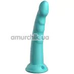 Фалоімітатор Dillio Platinum Collection Slim Seven 7, бірюзовий - Фото №1