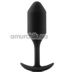 Анальная пробка со смещенным центром тяжести B-Vibe Snug Plug 2, чёрная - Фото №1