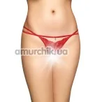 Трусики-стринги женские Tongs 2496, красные - Фото №1