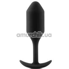 Анальна пробка зі зміщеним центром ваги B-Vibe Snug Plug 2, чорна - Фото №1