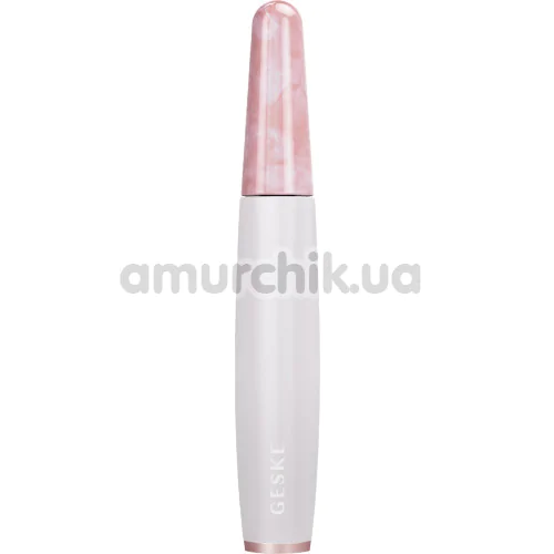 Ручка-масажер для обличчя Geske Rose Quartz Depuffing Pen 6 in 1, кремовий - Фото №1
