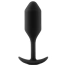 Анальная пробка со смещенным центром тяжести B-Vibe Snug Plug 2, чёрная - Фото №1
