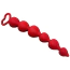 Анальная цепочка Loveshop Silicone Heart Anal Beads S, красная - Фото №1