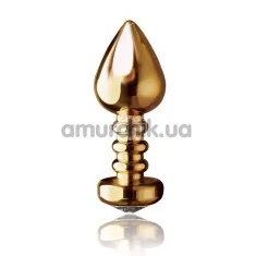 Анальная пробка Fetish Fantasy Gold Luv Plug, золотая - Фото №1