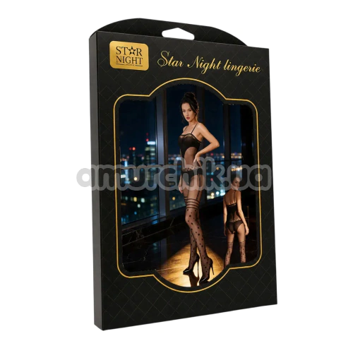 Комбінезон Star Night Dots Bodystocking, чорний