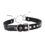 Кляп-кільце DS Fetish Spider Faux Leather, чорний - Фото №3