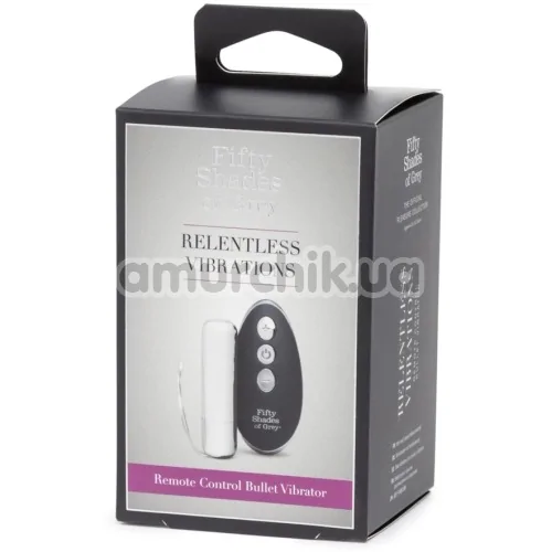 Клиторальный вибратор Fifty Shades of Grey Relentless Vibrations Remote Bullet Vibrator