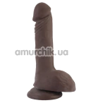 Фаллоимитатор T-skin ReaL BasiX Cock, коричневый - Фото №1