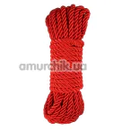 Мотузка Behave Luxury Fetish Reatrain Me Rope, червона - Фото №1