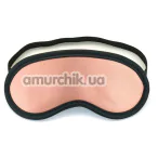 Маска на очі Liebe Seele Rose Gold Memory Leather Blindfold with Faux Fur Lining, золото-чорна - Фото №1