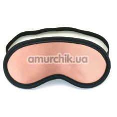 Маска на глаза Liebe Seele Rose Gold Memory Leather Blindfold with Faux Fur Lining, золото-черная - Фото №1