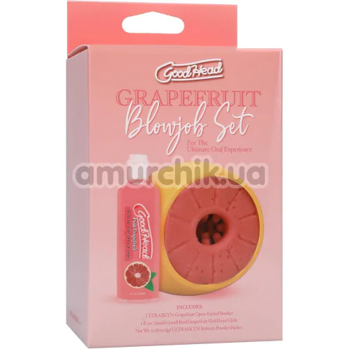 Набір для мінету Doc Johnson GoodHead Grapefruit Blowjob Set, 3 шт