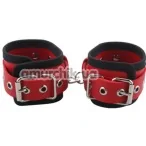 Фиксаторы для рук Handcuffs Woven Belt Edge Sealing With Chain, красные - Фото №1