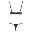 Комплект Cottelli Collection Lingerie 222109812, черный: бюстгальтер + трусики-стринги - Фото №8